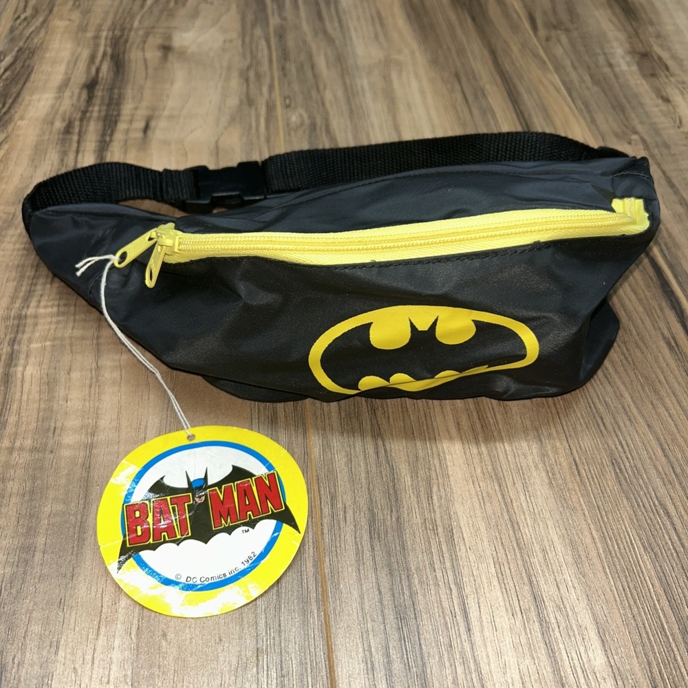 Vintage 1982 Batman DC Comics Fanny Pack, NWT RARE Just 4 Kids